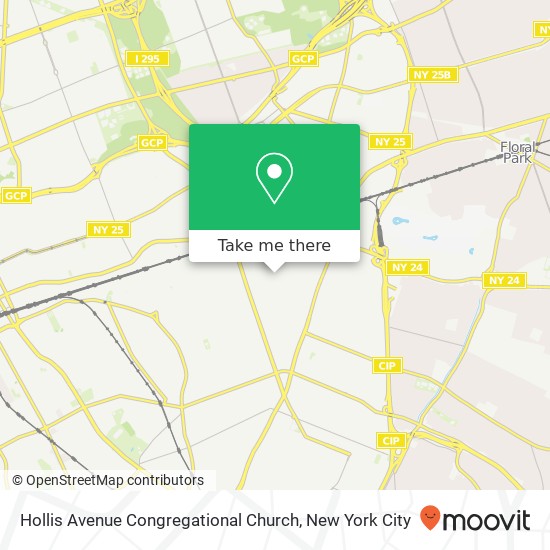 Mapa de Hollis Avenue Congregational Church