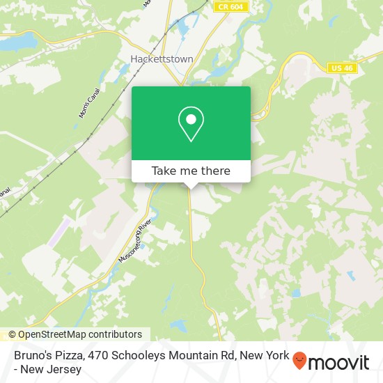 Bruno's Pizza, 470 Schooleys Mountain Rd map