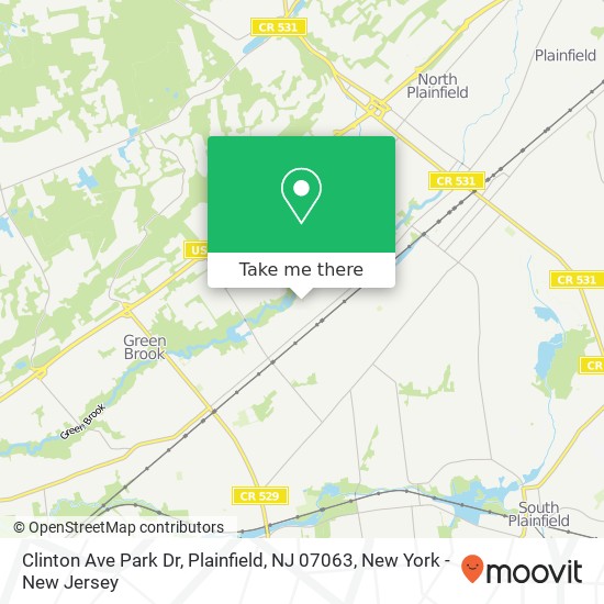 Clinton Ave Park Dr, Plainfield, NJ 07063 map