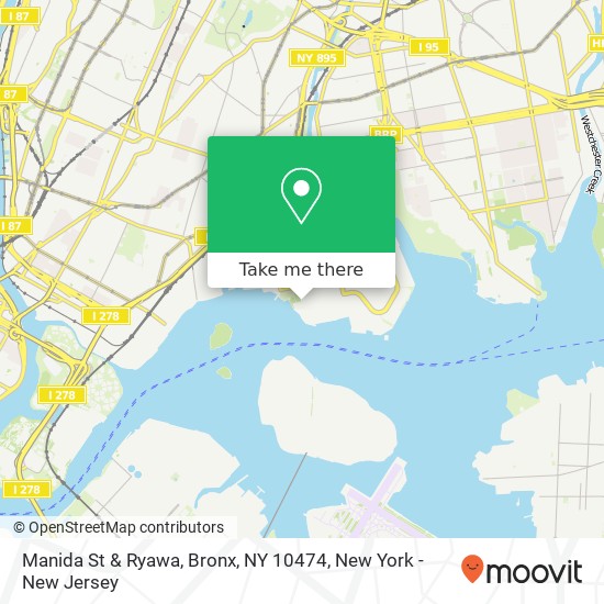 Mapa de Manida St & Ryawa, Bronx, NY 10474