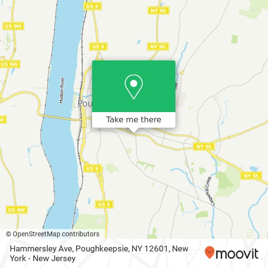 Mapa de Hammersley Ave, Poughkeepsie, NY 12601