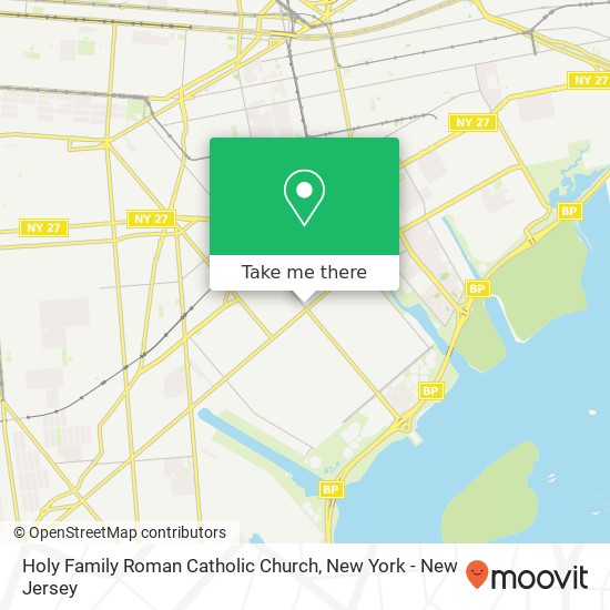 Holy Family Roman Catholic Church map