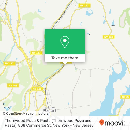 Mapa de Thornwood Pizza & Pasta (Thornwood Pizza and Pasta), 808 Commerce St