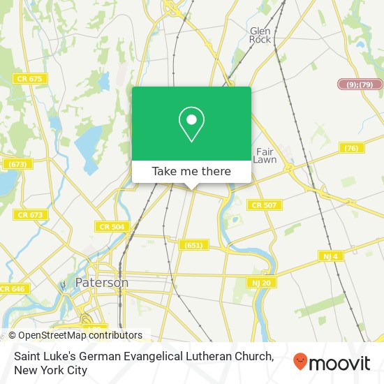 Mapa de Saint Luke's German Evangelical Lutheran Church