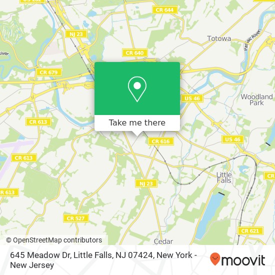 645 Meadow Dr, Little Falls, NJ 07424 map