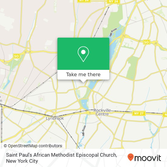 Saint Paul's African Methodist Episcopal Church map