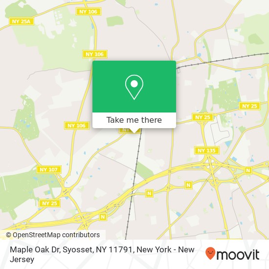 Maple Oak Dr, Syosset, NY 11791 map