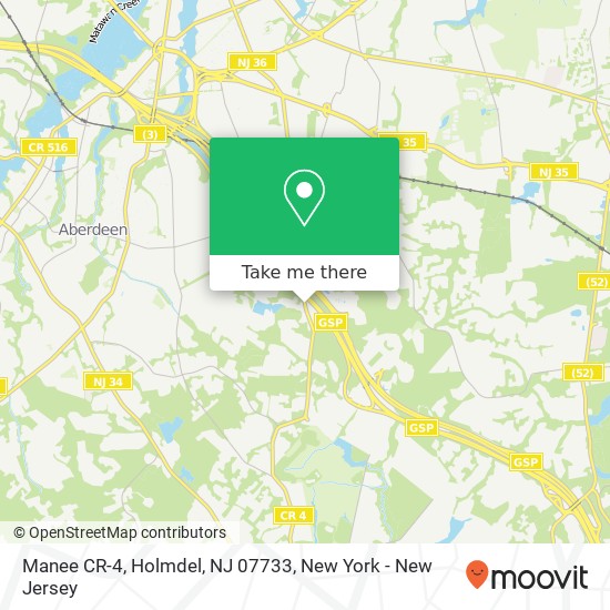 Manee CR-4, Holmdel, NJ 07733 map
