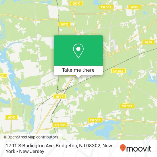 1701 S Burlington Ave, Bridgeton, NJ 08302 map