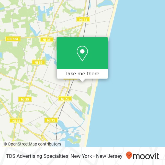 Mapa de TDS Advertising Specialties