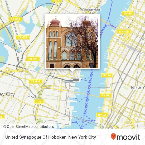 Mapa de United Synagogue Of Hoboken