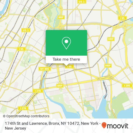 174th St and Lawrence, Bronx, NY 10472 map