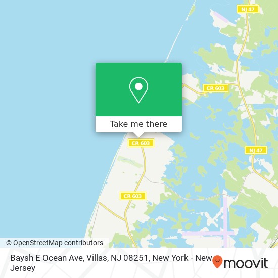 Baysh E Ocean Ave, Villas, NJ 08251 map