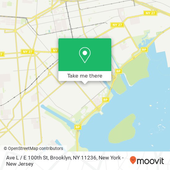 Ave L / E 100th St, Brooklyn, NY 11236 map