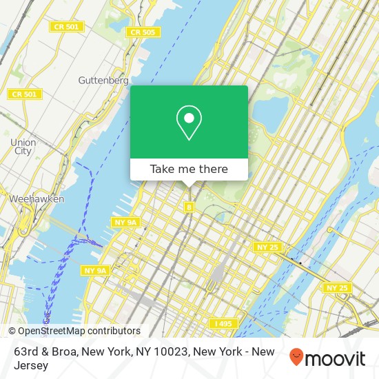 63rd & Broa, New York, NY 10023 map