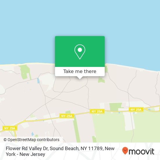 Mapa de Flower Rd Valley Dr, Sound Beach, NY 11789