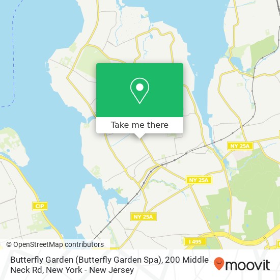 Mapa de Butterfly Garden (Butterfly Garden Spa), 200 Middle Neck Rd