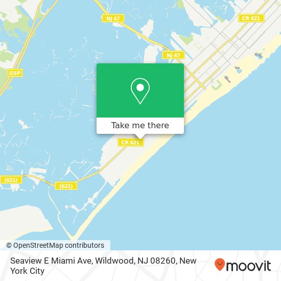 Mapa de Seaview E Miami Ave, Wildwood, NJ 08260