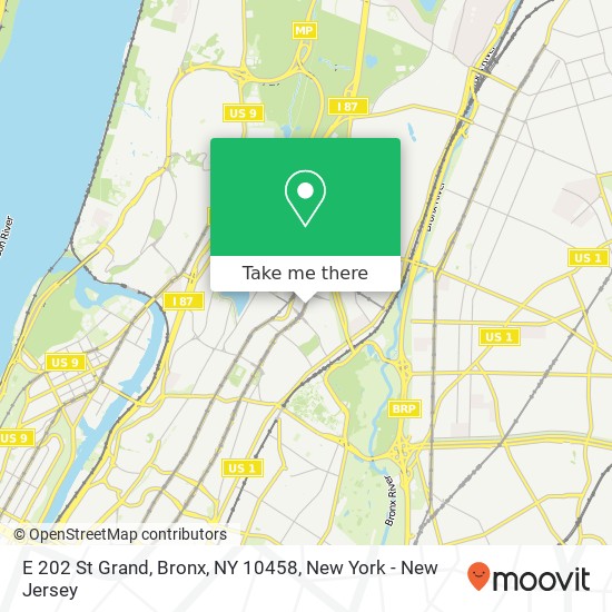 E 202 St Grand, Bronx, NY 10458 map