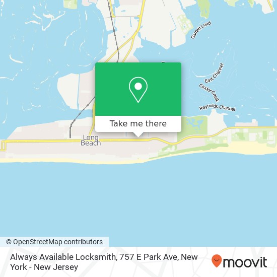 Mapa de Always Available Locksmith, 757 E Park Ave