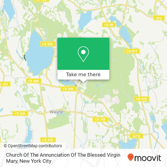 Church Of The Annunciation Of The Blessed Virgin Mary map
