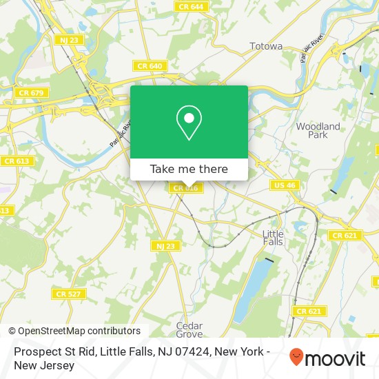 Mapa de Prospect St Rid, Little Falls, NJ 07424