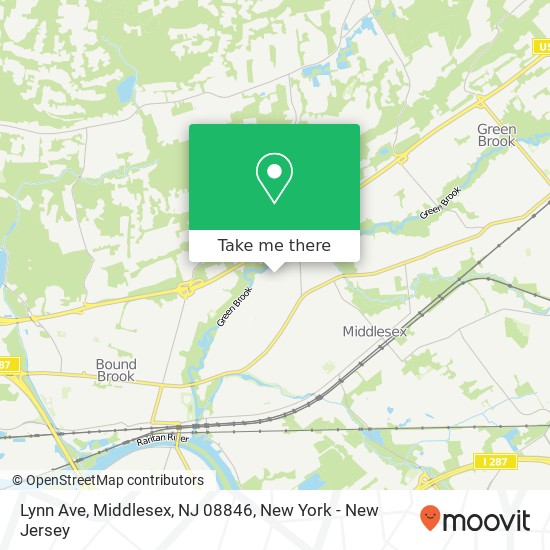 Mapa de Lynn Ave, Middlesex, NJ 08846