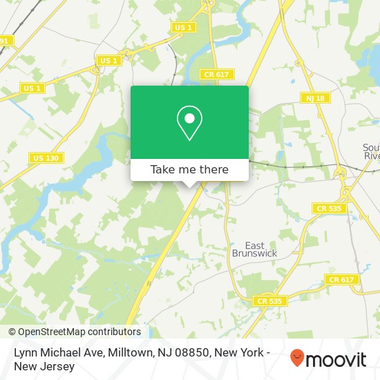Mapa de Lynn Michael Ave, Milltown, NJ 08850