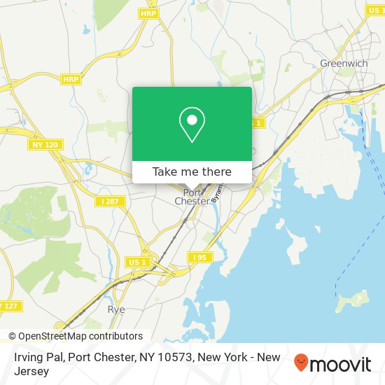 Mapa de Irving Pal, Port Chester, NY 10573