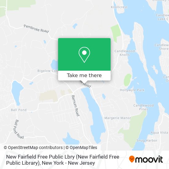 Mapa de New Fairfield Free Public Lbry