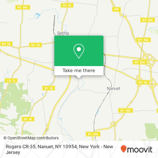 Mapa de Rogers CR-35, Nanuet, NY 10954