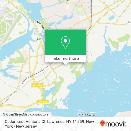 Mapa de Cedarhurst Ventana Ct, Lawrence, NY 11559