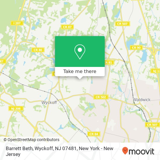 Barrett Beth, Wyckoff, NJ 07481 map