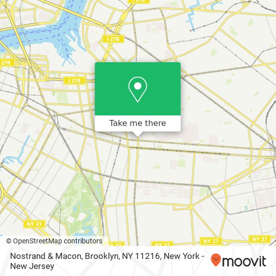Mapa de Nostrand & Macon, Brooklyn, NY 11216