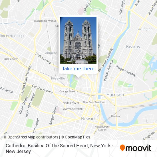 Mapa de Cathedral Basilica Of the Sacred Heart