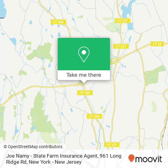 Joe Namy - State Farm Insurance Agent, 961 Long Ridge Rd map