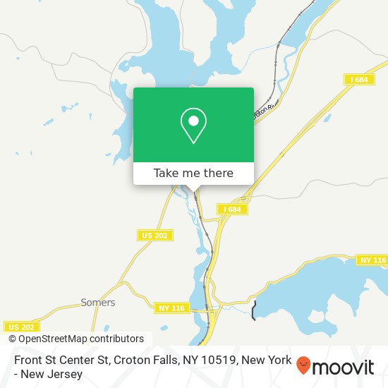 Mapa de Front St Center St, Croton Falls, NY 10519