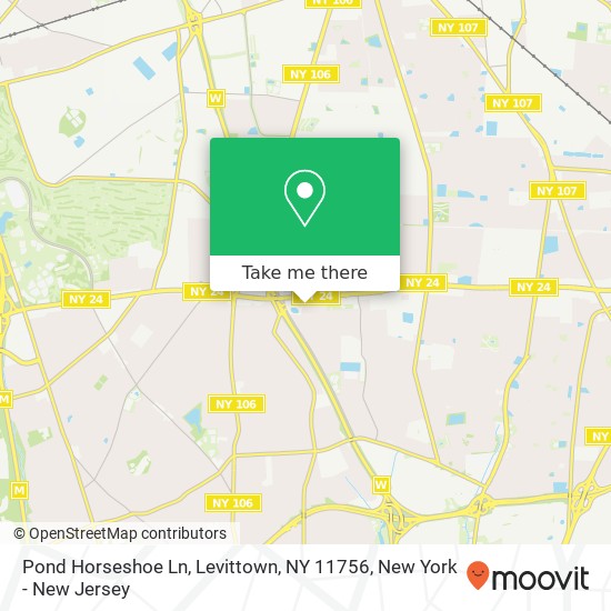 Mapa de Pond Horseshoe Ln, Levittown, NY 11756