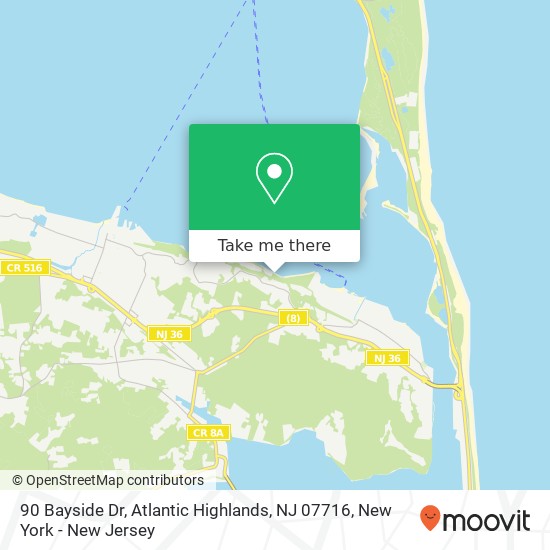 90 Bayside Dr, Atlantic Highlands, NJ 07716 map