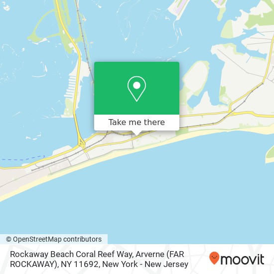 Mapa de Rockaway Beach Coral Reef Way, Arverne (FAR ROCKAWAY), NY 11692