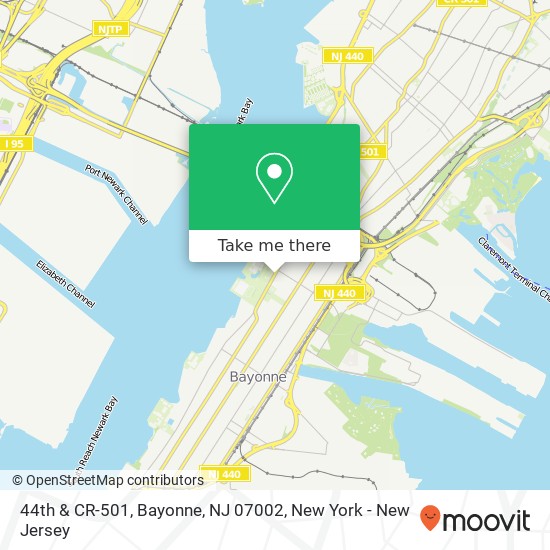 44th & CR-501, Bayonne, NJ 07002 map