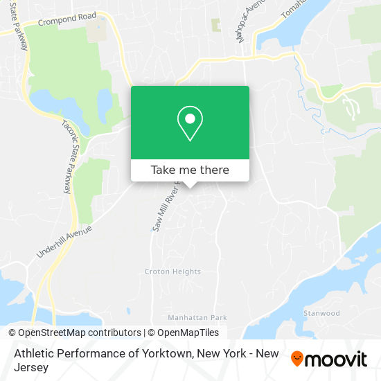 Athletic Performance of Yorktown map