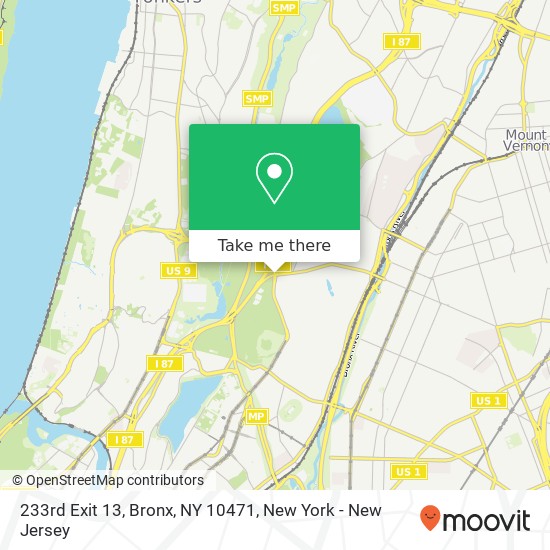 233rd Exit 13, Bronx, NY 10471 map