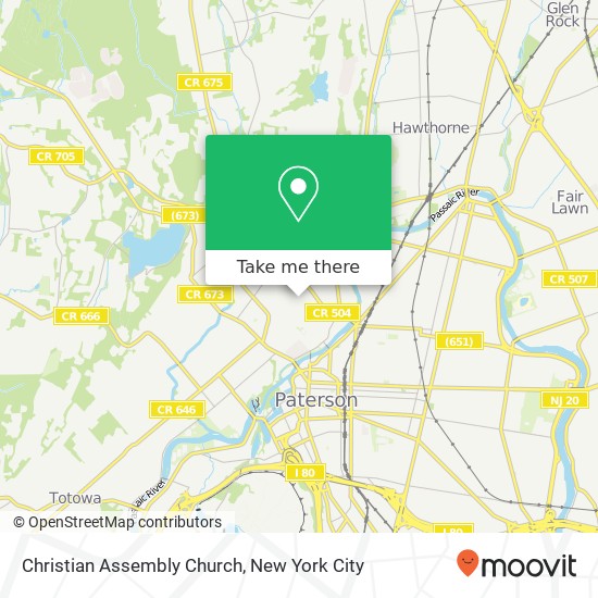 Christian Assembly Church map