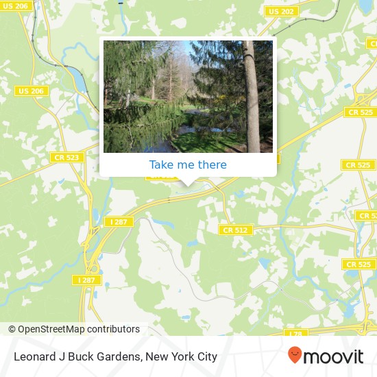 Leonard J Buck Gardens map