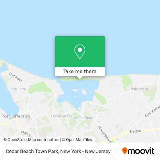 Cedar Beach Town Park map
