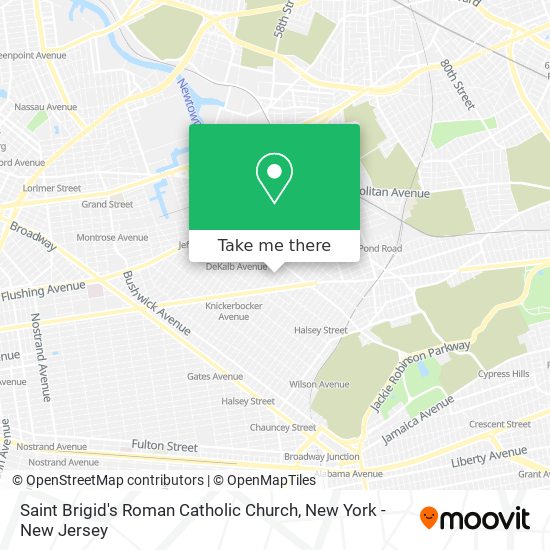 Saint Brigid's Roman Catholic Church map