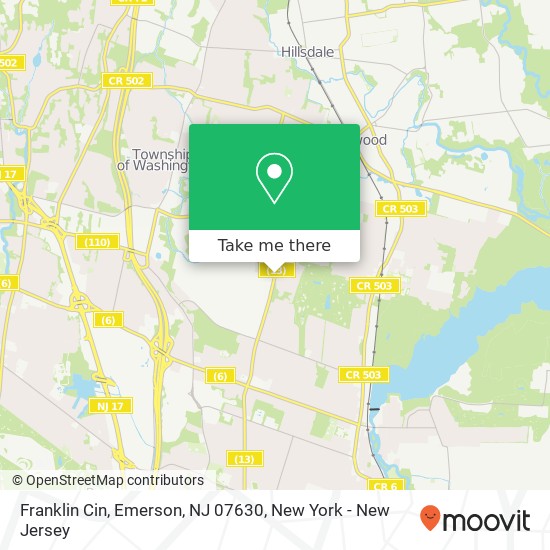 Franklin Cin, Emerson, NJ 07630 map