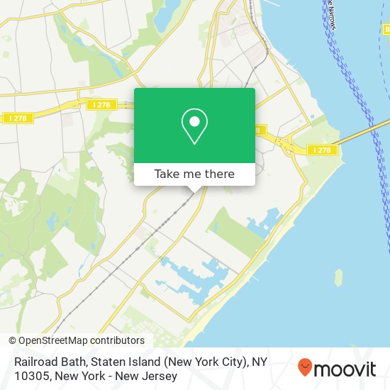 Mapa de Railroad Bath, Staten Island (New York City), NY 10305