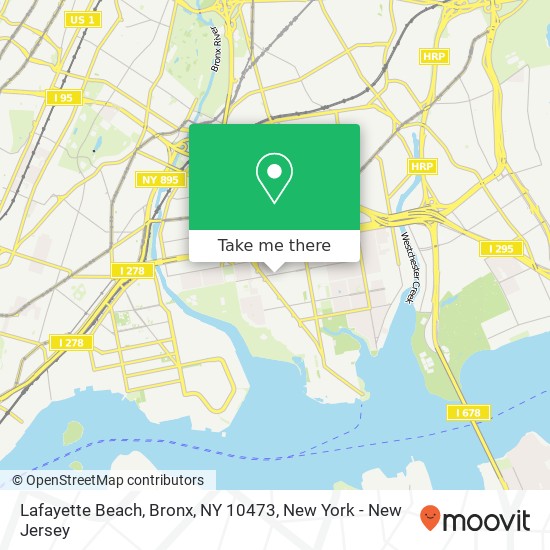 Lafayette Beach, Bronx, NY 10473 map